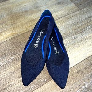 Rothy’s Navy pointed toe flats